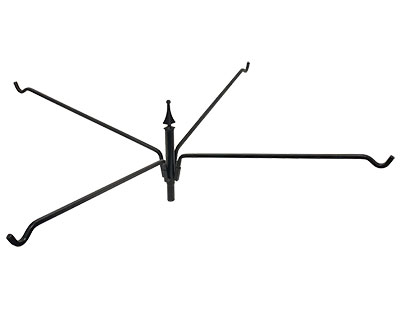 Erva Steel Four Arm Extended Reach Hanger, Black, 45" Flying Colors