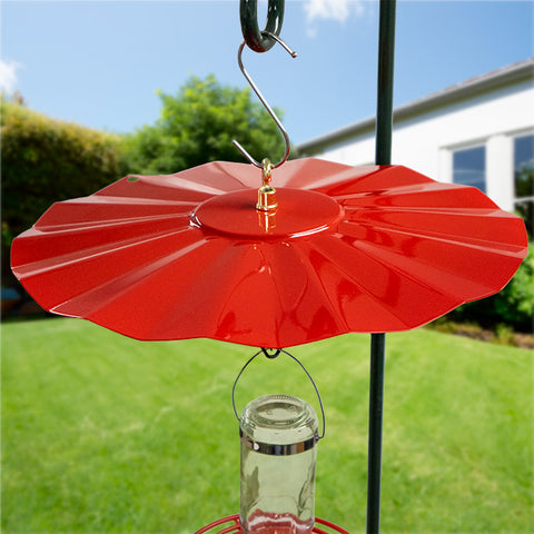 Erva Hummingbird Weather Guard, Red, 14" dia. Flying Colors