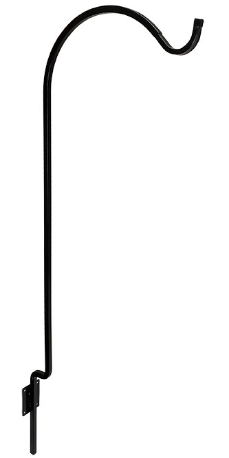 Erva Wrought Iron Offset Wall Hanger, Black, 11" Flying Colors