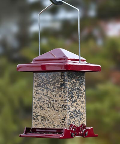 Woodlink Weight Sensitive Wild Bird Feeder, Red Flying Colors