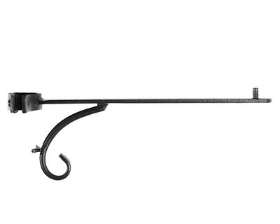 Achla Pole Mounted Bird Bath Bracket, Black, 12" Flying Colors
