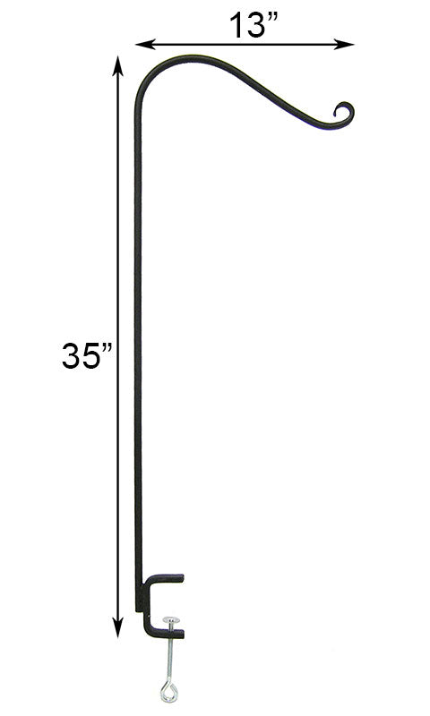 Achla Single Deck Hook, Black Flying Colors