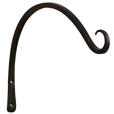 Achla Upcurled Wrought Iron Bracket, Black, 12"L Flying Colors
