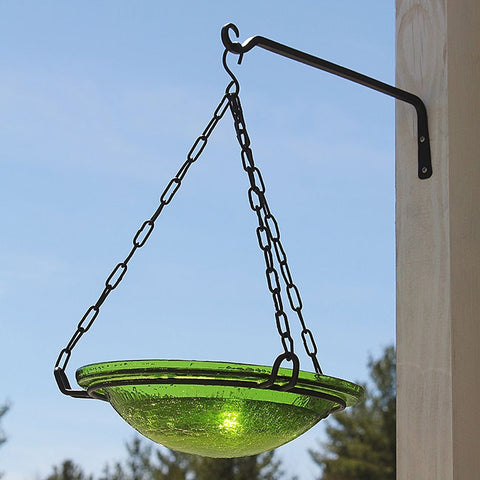 Achla Wrought Iron Wall Hook, Black, 15"L Flying Colors