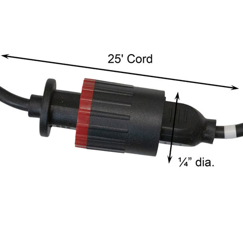 Allied Precision Lock-N-Dry Power Supply Cord, 25' Flying Colors
