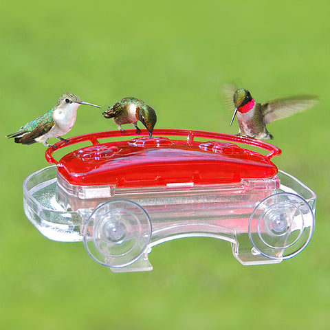 Aspects Jewel Box Window Hummingbird Feeder, 8 oz. Flying Colors