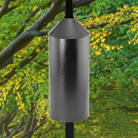 Audubon Torpedo Squirrel Baffle, Black, 6" dia. Flying Colors