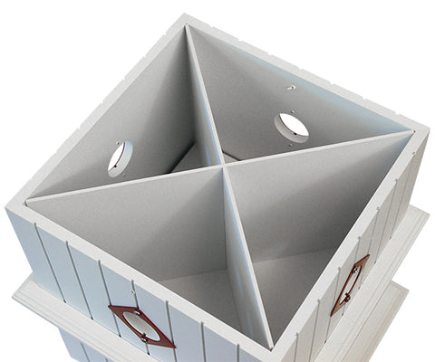 Wing & A Prayer Plantation Bird House, Merlot Red Roof Flying Colors