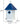 Wing & A Prayer Sycamore Bird House, Cobalt Blue Roof Flying Colors