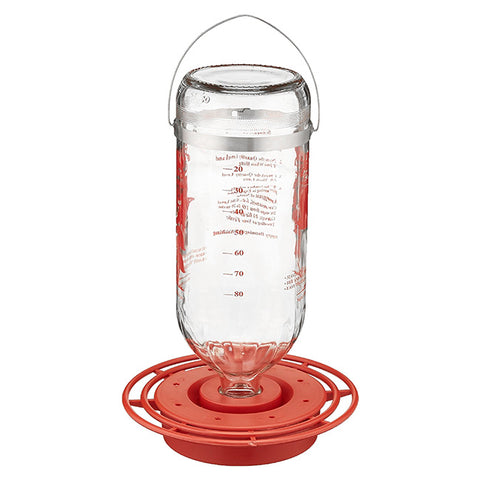 Best-1 Glass Hummingbird Feeder, 32 oz. Flying Colors