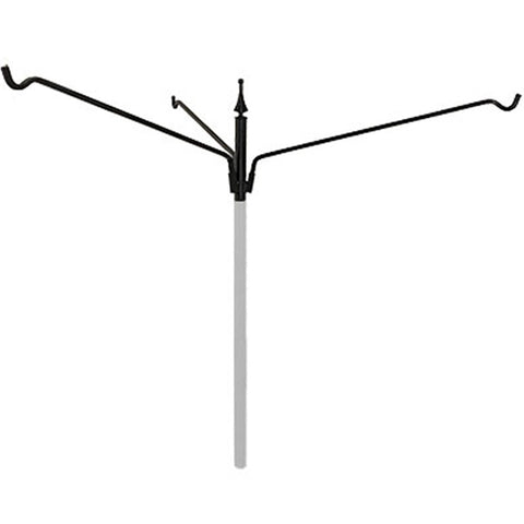 Erva Steel Three Arm Extended Reach Hanger, Black, 34" Flying Colors