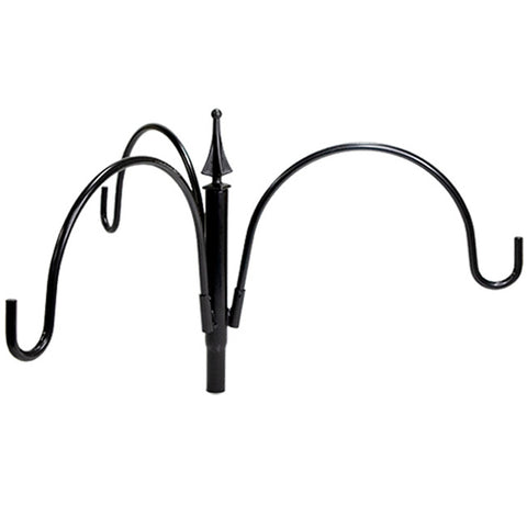 Erva Steel Three Arm Pole Top Hanger, Black, 24" Flying Colors