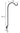 Erva Wrought Iron Offset Wall Hanger, Black, 11" Flying Colors