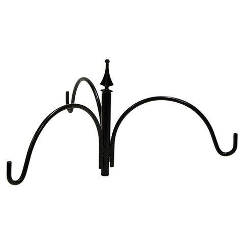 Erva Steel Three Arm Pole Top Hanger Assembly, Black, 20.5"L Flying Colors
