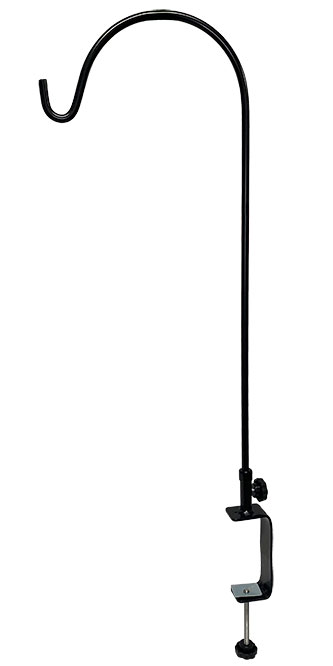 Erva Deck Rail Hanger with Extra Large Clamp, Black Flying Colors
