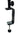 Erva Deck Rail Hanger with Extra Large Clamp, Black Flying Colors