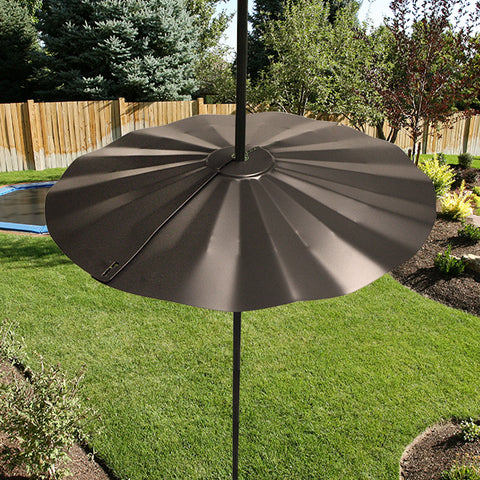 Erva Wrap-Around Pole Mount Squirrel Baffle, Black, 24" dia. Flying Colors