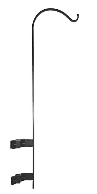 Erva Vertical Deck Mount Hanger for 1” to 1.5” Rails, Black Flying Colors