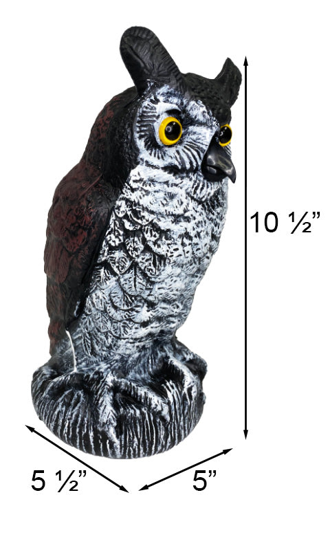 Gardeneer Baby Owl Decoy, 10.5"H Flying Colors