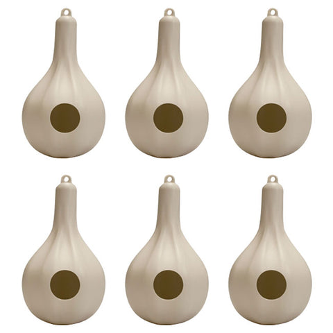 Wild Bird Lover's Single Purple Martin Gourds, Pack of 6 Flying Colors