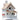 Home Bazaar Backyard Bird Cottage, White Flying Colors