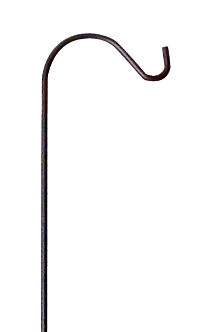 Panacea Heavy-Duty Single Shepherd Hook, Black, 5'10"H Flying Colors