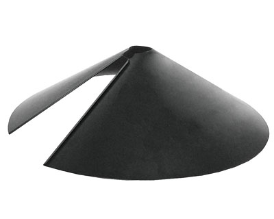 Stokes Wrap-Around Squirrel Baffle, Black, 15" dia. Flying Colors