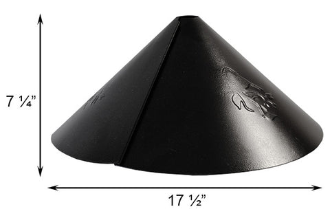 Woodlink Embossed Wrap-Around Squirrel Baffle, 17.5" dia. Flying Colors