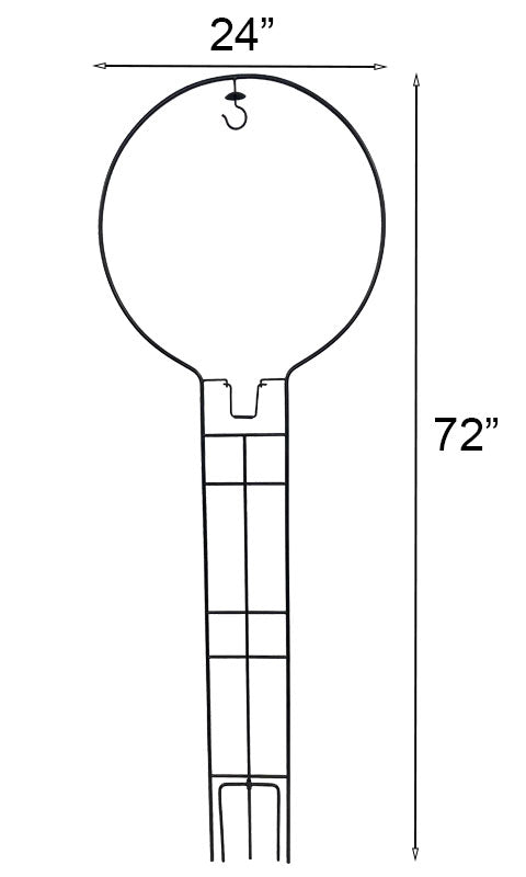 Woodlink Trellis Hanger with Hummingbird Swing, Black, 72"H Flying Colors