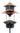 Woodlink Modern Farmhouse Solar Gaslight Style Bird Feeder Flying Colors