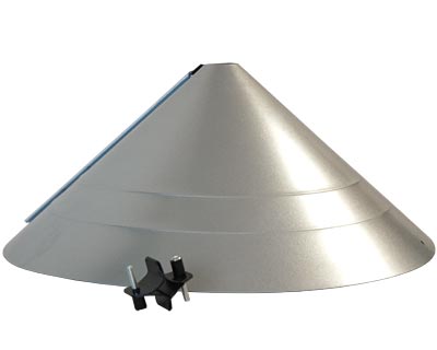 Woodlink Rustic Farmhouse Wrap-Around Squirrel Baffle, 17.5" Flying Colors