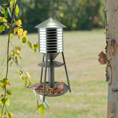 Woodlink Rustic Farmhouse Water Tower Bird Feeder Flying Colors