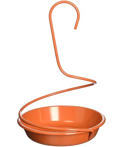 Woodlink Metal Spiral Oriole Feeder, Orange Flying Colors