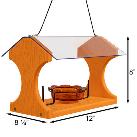 Woodlink Going Green Recycled Oriole and Bluebird Feeder Flying Colors