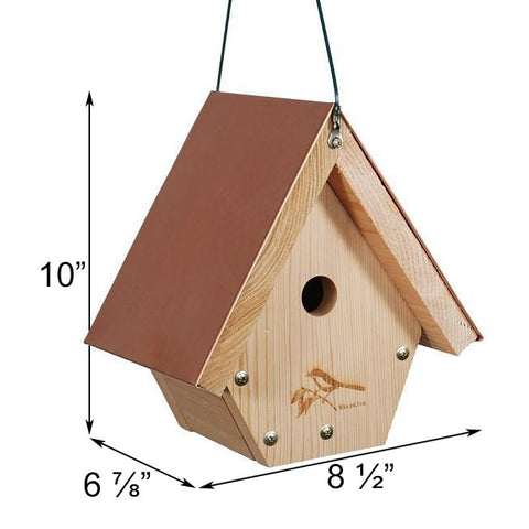Woodlink Coppertop Hanging Wren House Flying Colors