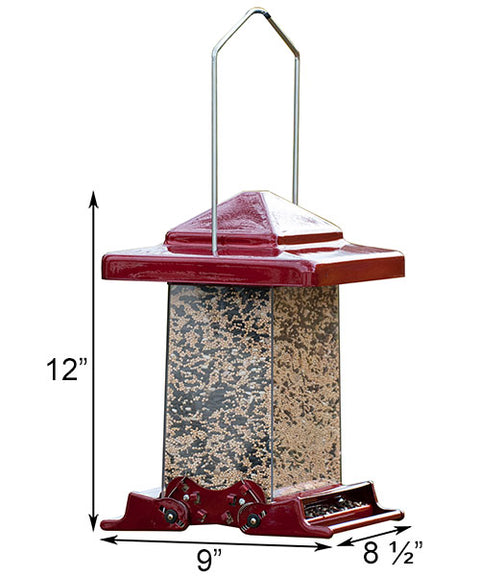 Woodlink Weight Sensitive Wild Bird Feeder, Red Flying Colors