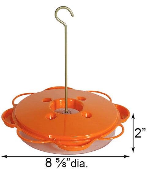 Woodlink Plastic Saucer Oriole Feeder, 14 oz. Flying Colors