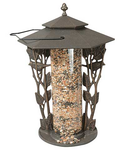 Whitehall Chickadee Silhouette Bird Feeder, French Bronze Flying Colors