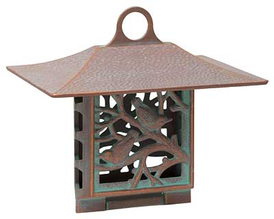 Whitehall Nuthatch Suet Feeder, Copper Verdi Flying Colors