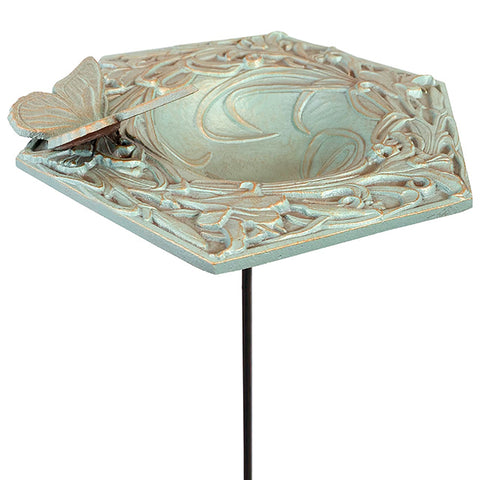 Whitehall Butterfly Garden Bird Feeder, Copper Verdi Flying Colors