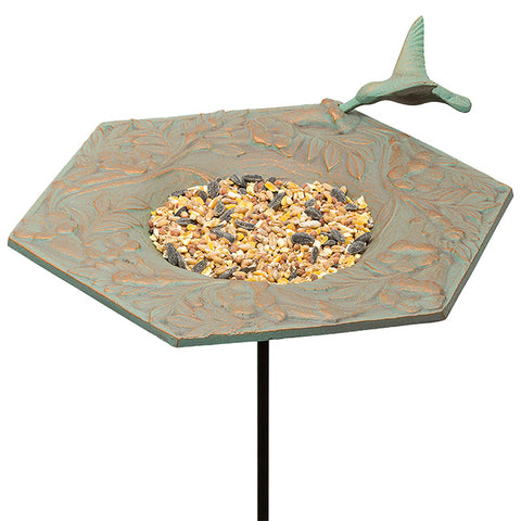 Whitehall Hummingbird Garden Bird Feeder, Copper Verdi Flying Colors