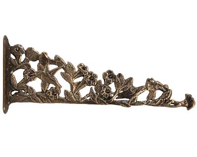 Whitehall Hummingbird Nature Hook, French Bronze, 15.25" Flying Colors