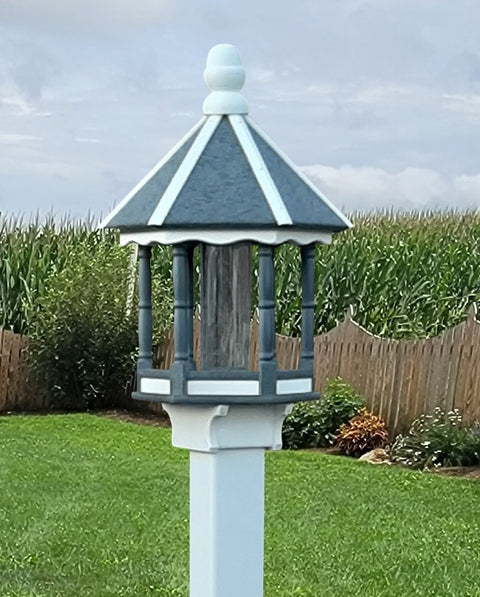 Premium Amish Poly Bird Feeder with Feeding Tube – Weather-Resistant Outdoor Bird Feeder