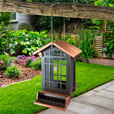 Audubon Coppertop Chateau Squirrel Resistant Bird Feeder Flying Colors
