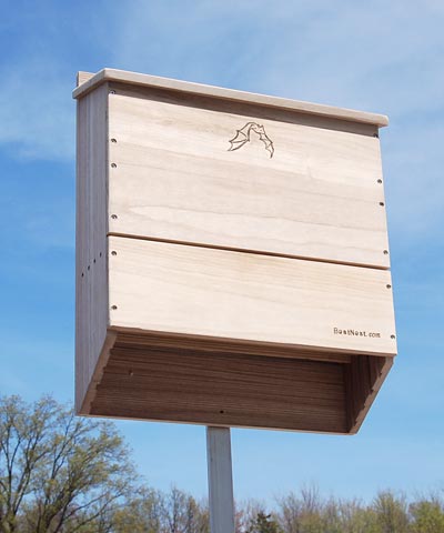 BestNest Five-Celled Bat House, 500 bats Flying Colors