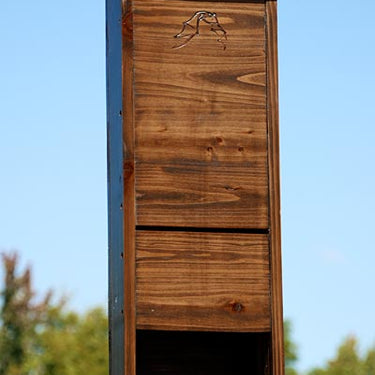 BestNest Premium Stained Bat House, Dark Brown, 65 bats Flying Colors