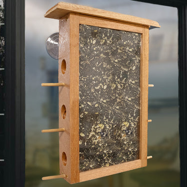 Coveside Six Port Window Bird Feeder Flying Colors