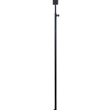 Erva Adjustable Double Shepherd Hook, Black, 4' 6" to 7'H Flying Colors