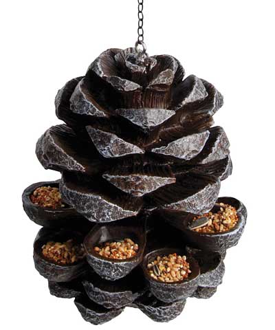 Esschert Design Pinecone Hanging Bird Feeder Flying Colors