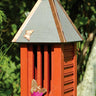 Heartwood Flutterbye House & Pole, Redwood Flying Colors